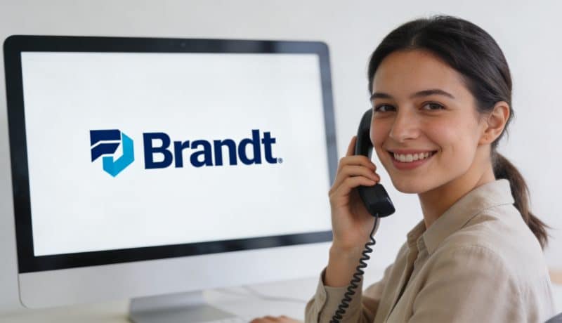 conseiller brandt souriant au telephone devant ordinateur